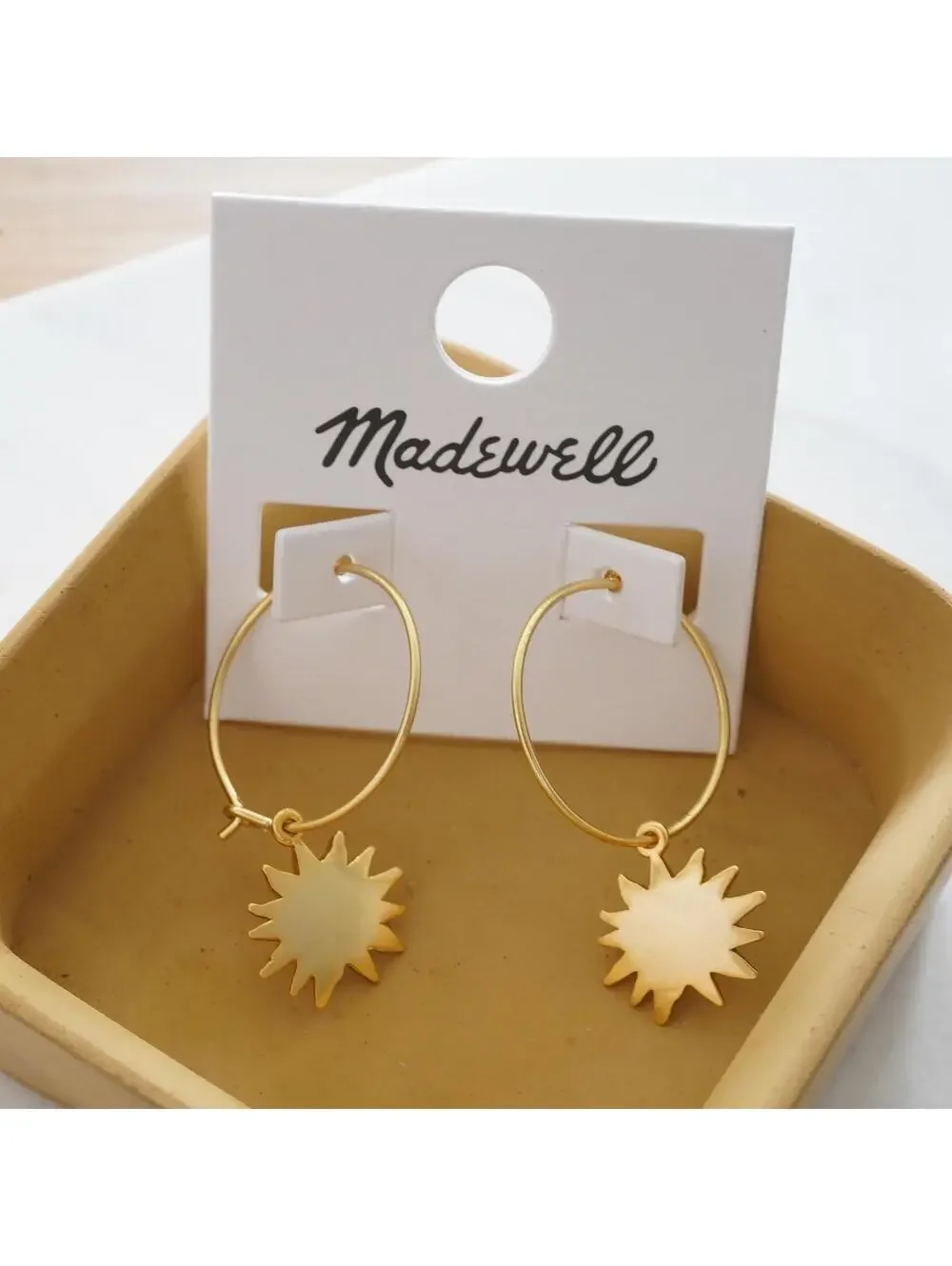 Madewell Sunbeam Charm Hoop Earrings - Picture 5 of 7